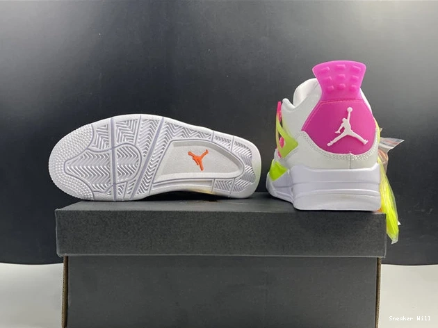 GoodFit CV7808-100 884 Lemon Pink Jordan4 White 0619
